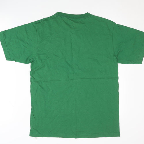 Reebok Men's Medium Green Graphic Sports T-Shirt