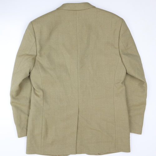 Marks and Spencer Beige Men's Blazer 40R Wool, Formal