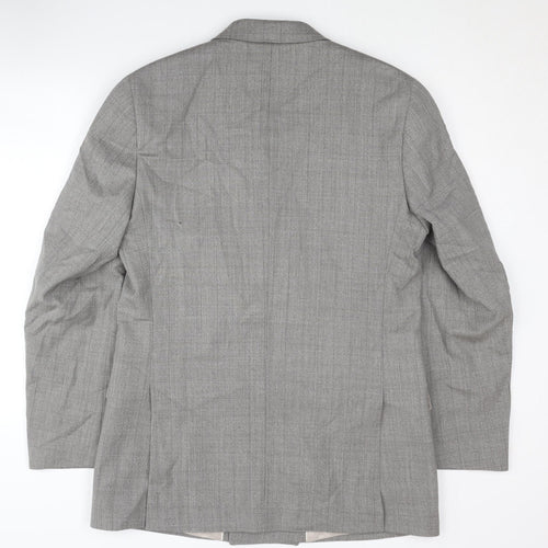 Autograph Men’s Grey Double-Breasted Blazer 40L