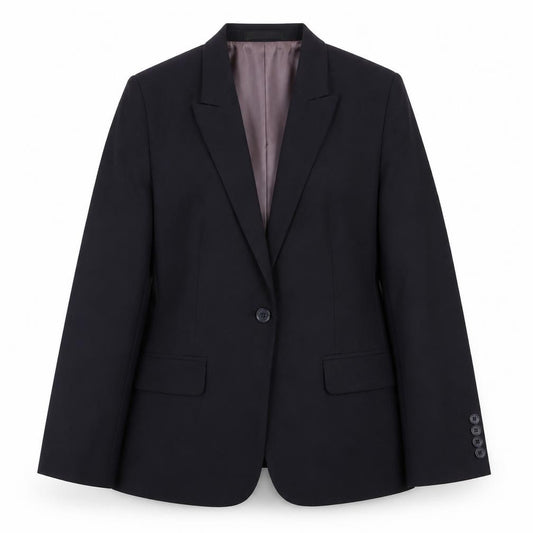Front view of Simon Jersey Women's Black Suit Jacket, size 12