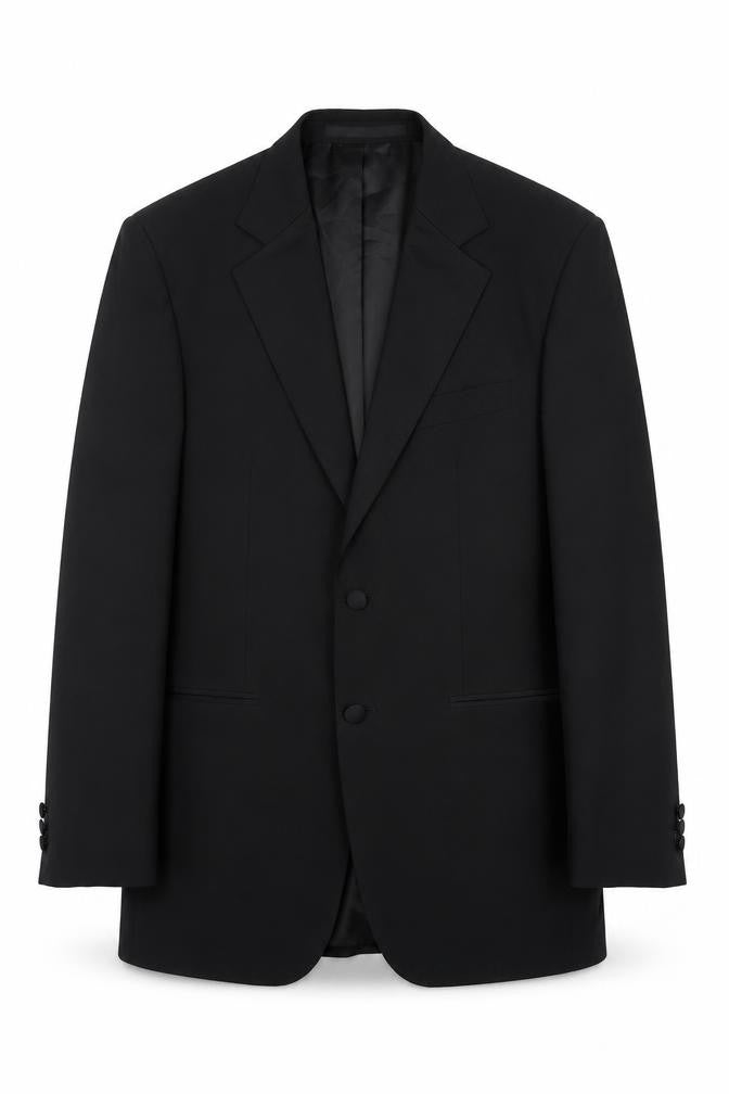 Front view of Marks & Spencer Black Men's Blazer, Medium, Formal Attire