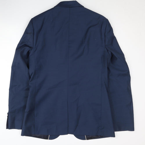 River Island Men's Blue Blazer Jacket Size 40R