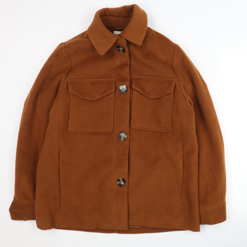 H&M Women's Brown S Jacket with Button Accents