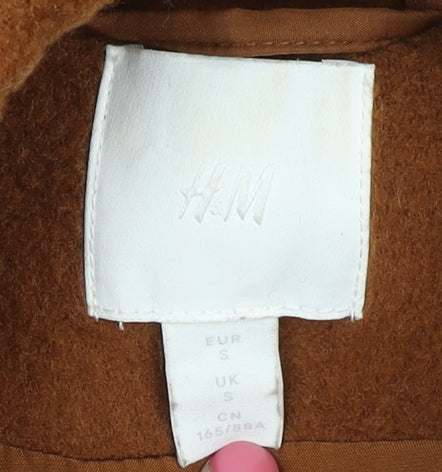H&M Women's Brown S Jacket with Button Accents