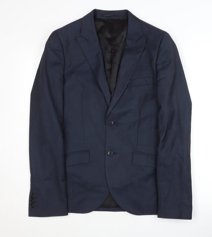 Topman Men's Blue Blazer, Size 36, Very Good Condition