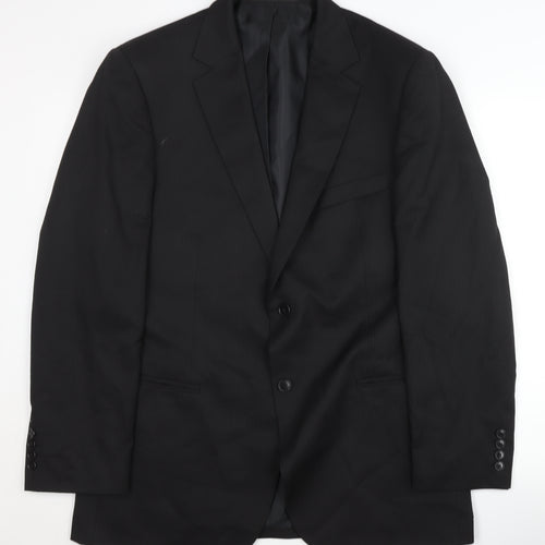 Marks and Spencer Men's Black Blazer, Size 42 M