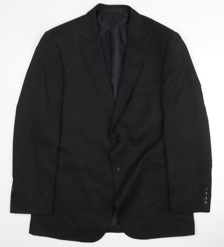 Marks and Spencer Men's Black Blazer, Size 42 M