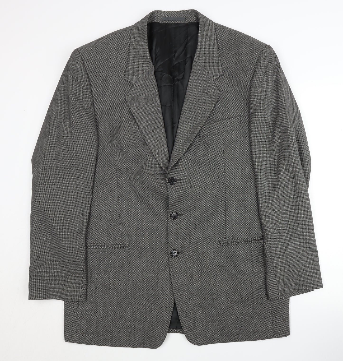 Carveste Men's Grey Wool Blazer Size 42R Formal