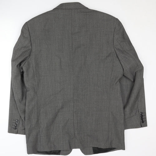 Carveste Men's Grey Wool Blazer Size 42R Formal