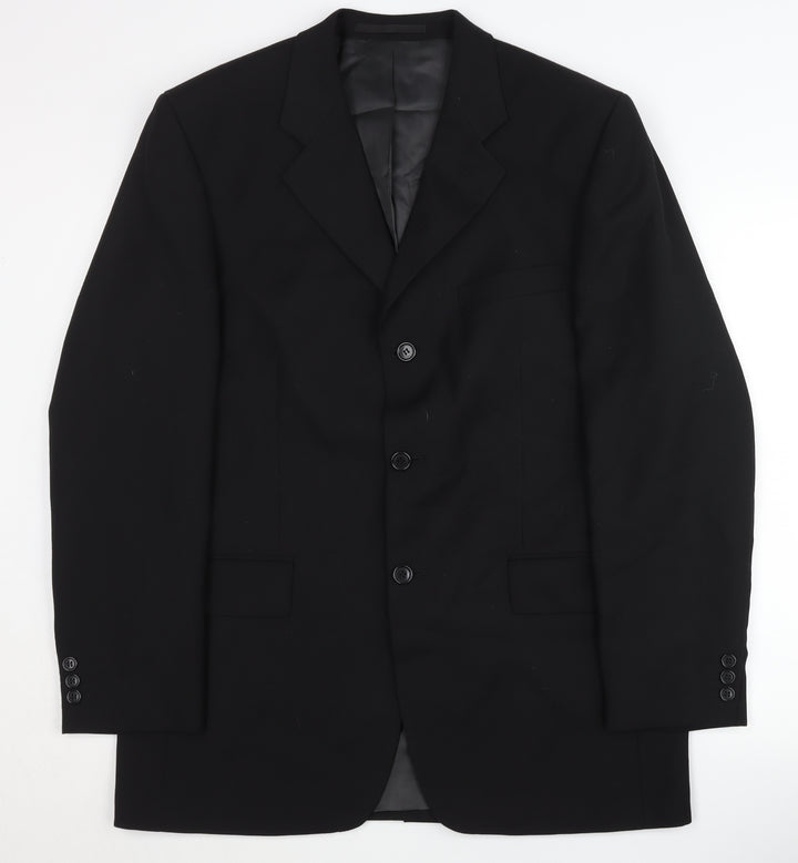 Inc cartel Men's Black Blazer, 40 UK, Regular Fit