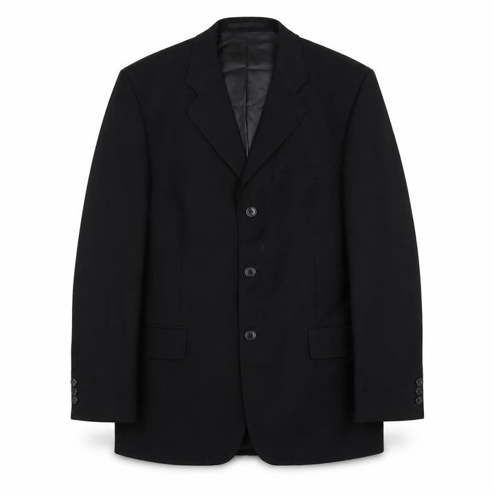 Front view of Inc cartel Men's Black Blazer, 40 UK, Regular Fit