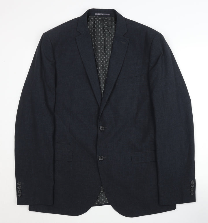 Next Men's Blue Blazer, Size 44L, Formal Jacket