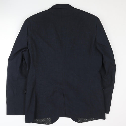 Next Men's Blue Blazer, Size 44L, Formal Jacket
