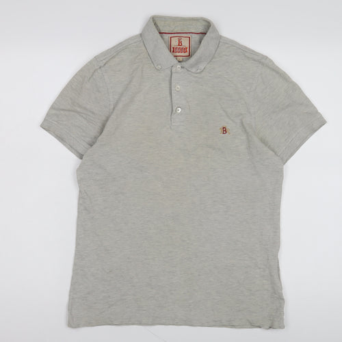 Baracuta Men's Grey Polo Shirt S Short Sleeve Classic