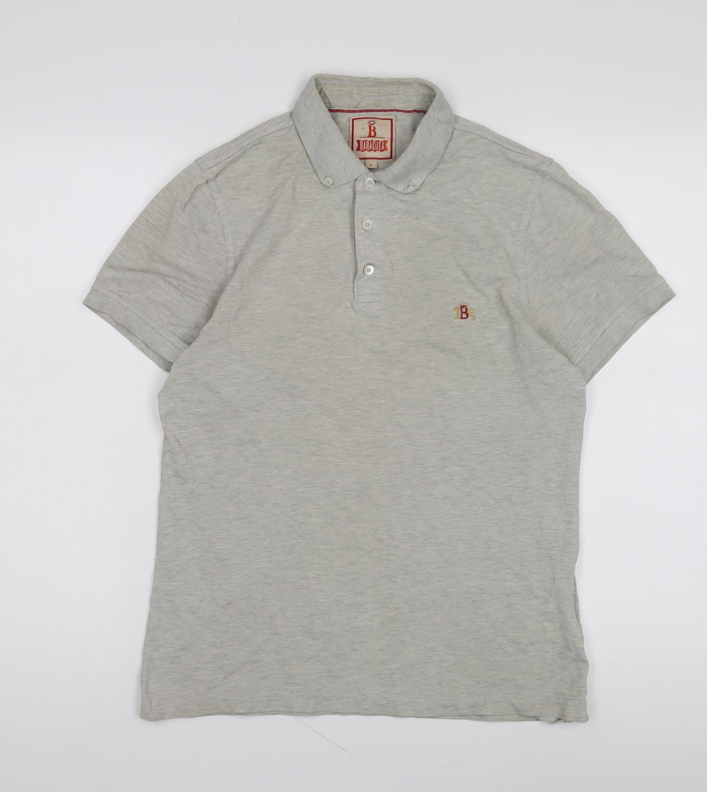 Baracuta Men's Grey Polo Shirt S Short Sleeve Classic