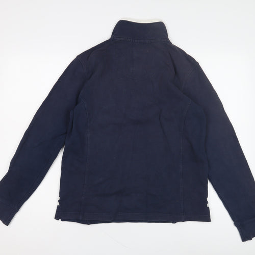 Crew Clothing Co. Men's Blue 1/4 Zip Sweatshirt Size 12