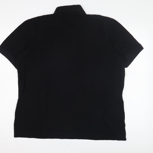 BadRhino Men's Black Polo Shirt XL Solid Casual