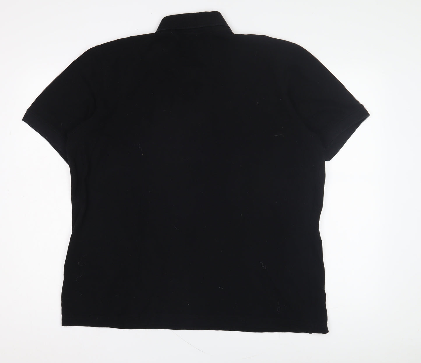 BadRhino Men's Black Polo Shirt XL Solid Casual