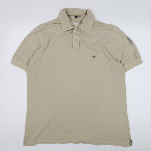 Baileys Men's Beige Polo Shirt Short Sleeve L