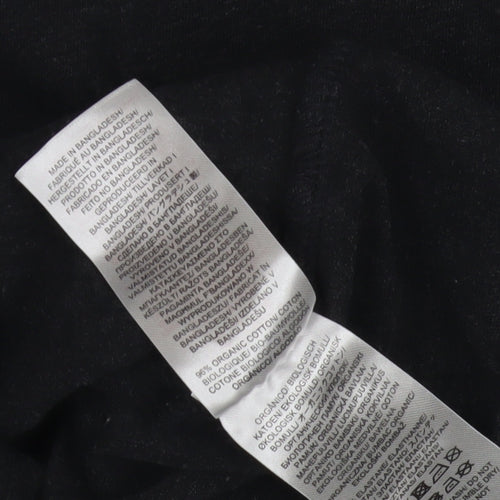 Seasalt Cornwall Black Cotton Boat Neck Women's T-Shirt