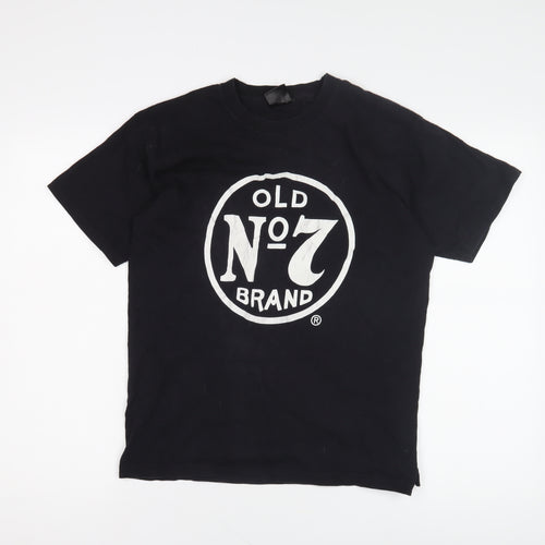 Jack Daniel's Black T-Shirt, M, Unisex Fit, Short Sleeve