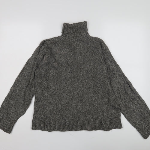 Columbia Women's Grey Roll Neck Pullover Jumper L