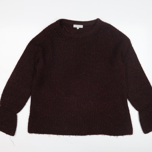 Red Herring Women’s Purple Chunky Knit Jumper Size 12