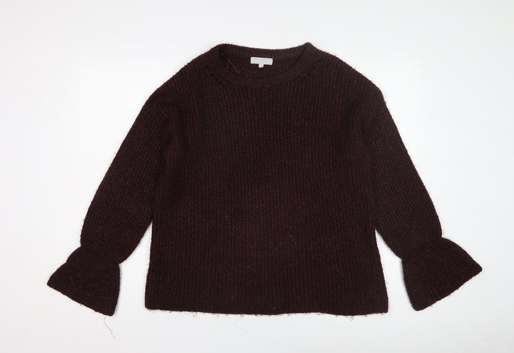 Red Herring Women’s Purple Chunky Knit Jumper Size 12
