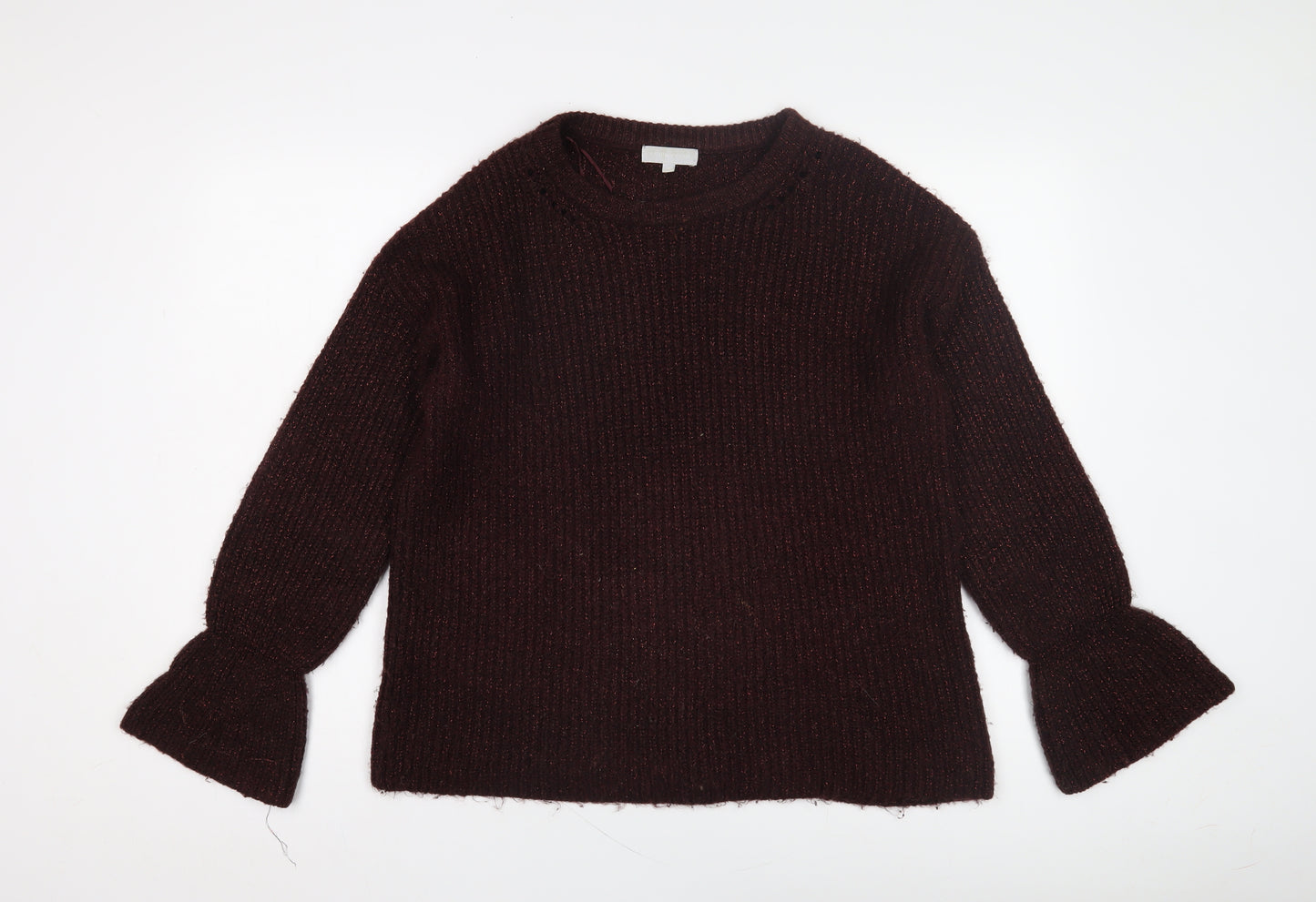 Red Herring Women’s Purple Chunky Knit Jumper Size 12