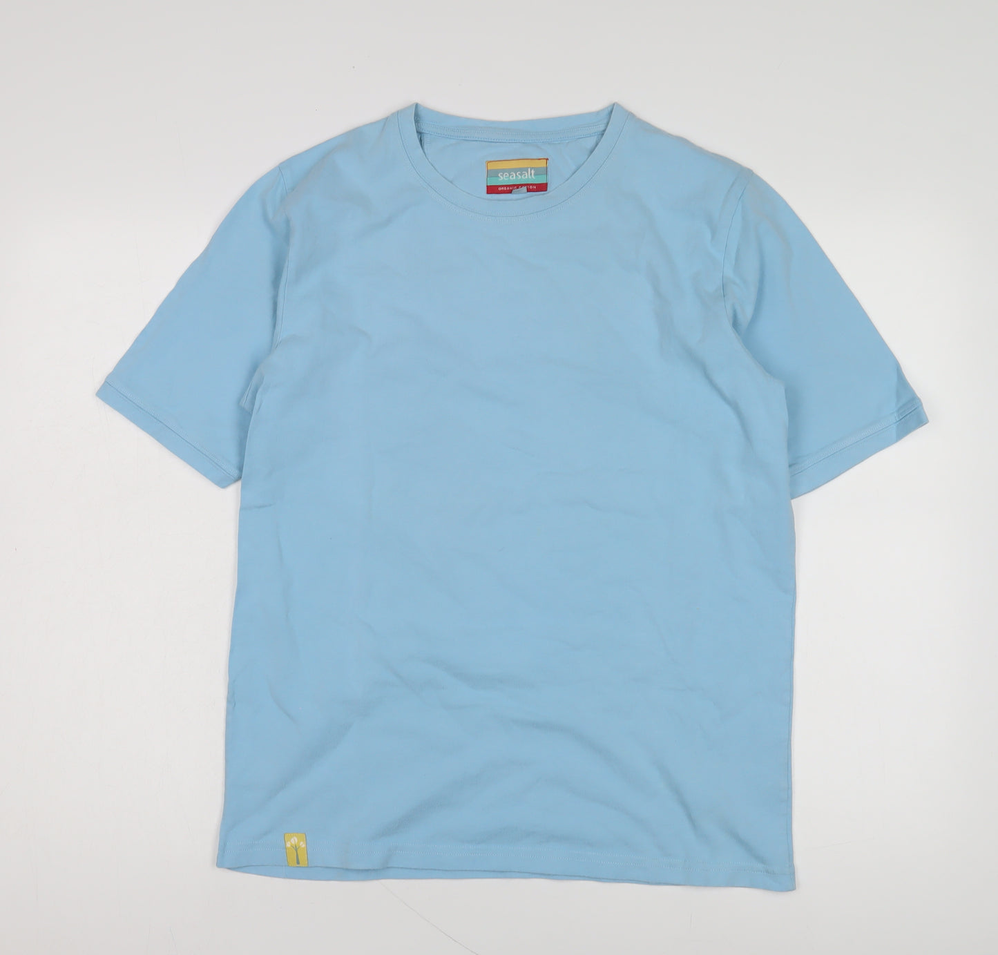 Seasalt Men's Blue Organic Cotton T-Shirt, Size M