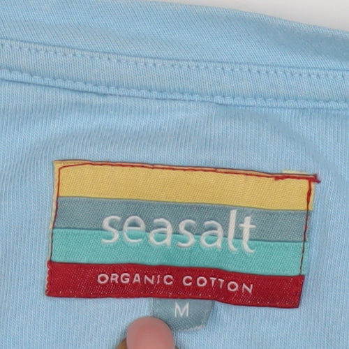 Seasalt Men's Blue Organic Cotton T-Shirt, Size M