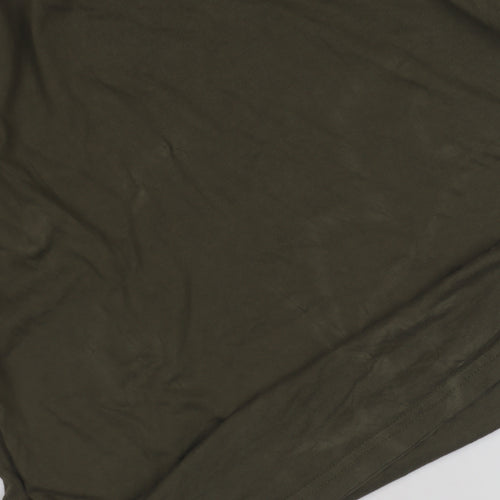 Puma Men's XS Green Cotton Crew Neck T-Shirt