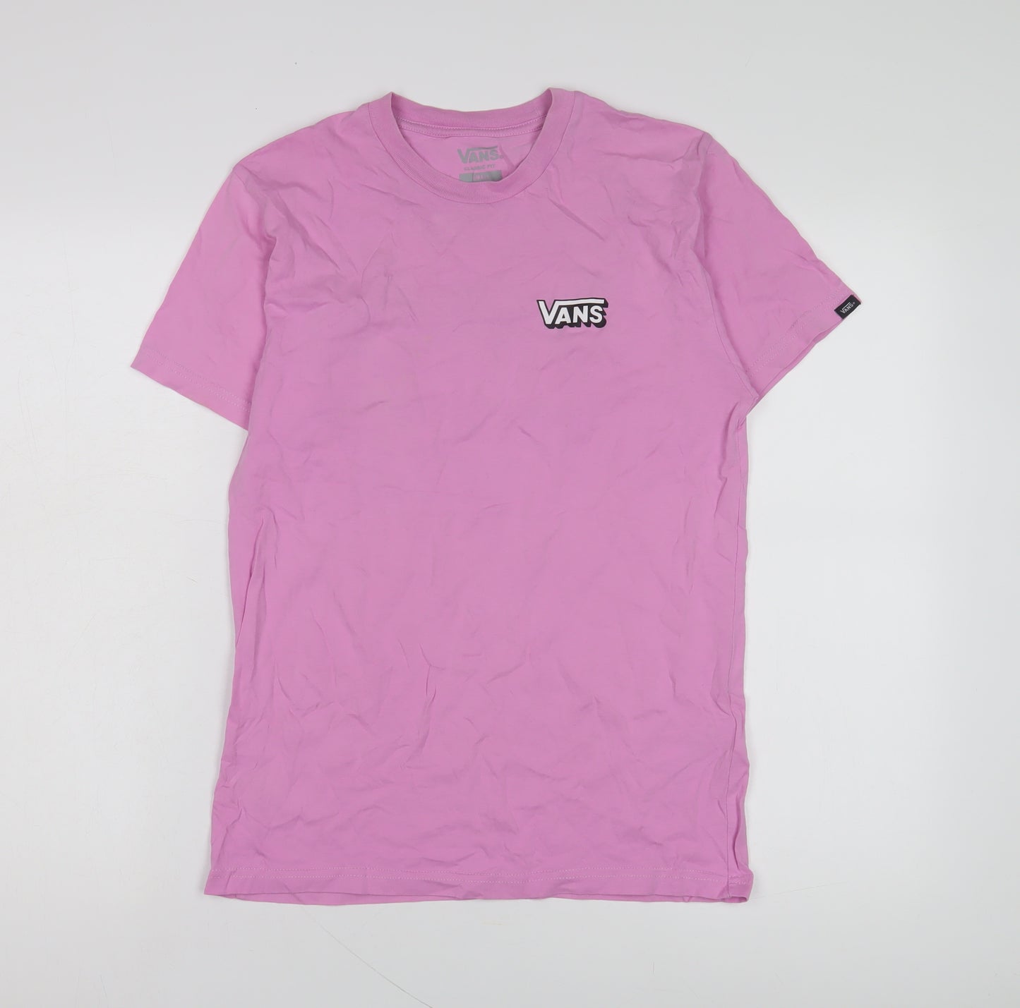 Vans Unisex Pink Classic Fit T-Shirt - Size S