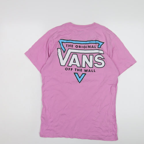 Vans Unisex Pink Classic Fit T-Shirt - Size S