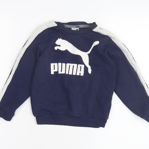 Puma Boys' Blue Crew Neck Sweatshirt 2-3 Years