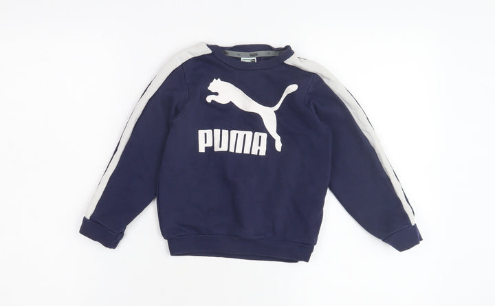 Puma Boys' Blue Crew Neck Sweatshirt 2-3 Years