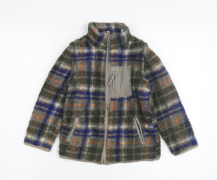 Mini Boden Boys Multicolour Fleece Bomber Jacket 5 Years