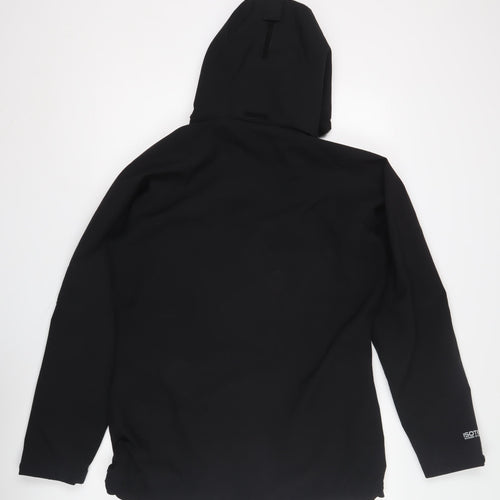 Regatta Women's Black Soft Shell Hooded Jacket - Size 14
