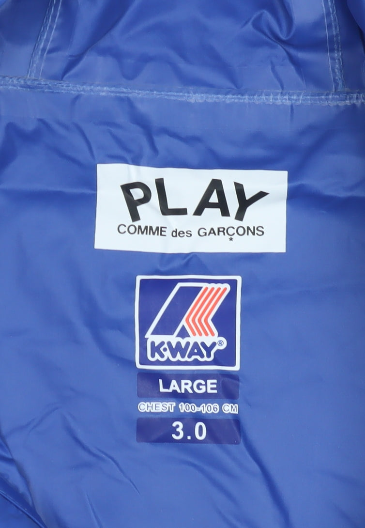 PLAY Comme des Garçons Blue Men's Anorak Jacket L