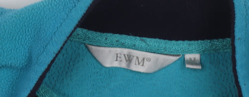 EVM Women's Blue Fleece Jacket, Size M, Full Zip