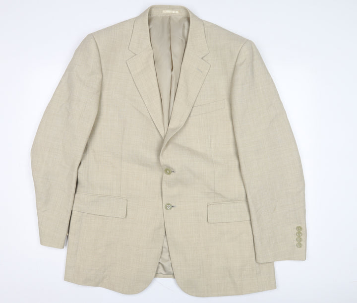 Brook Taverner Men's Beige Blazer Size 42 Classic Style