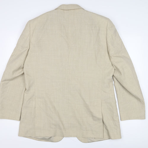 Brook Taverner Men's Beige Blazer Size 42 Classic Style