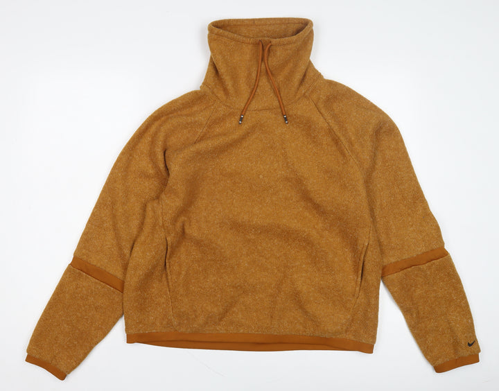 Nike Women's Brown Pullover Sweatshirt M - Raglan Sleeves