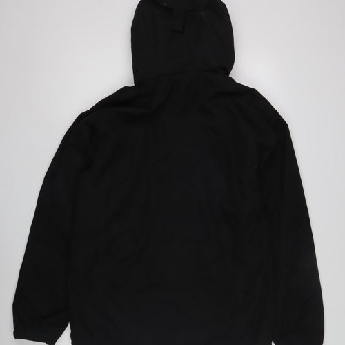 Gelert Men's Black Hooded Rain Coat Size L Waterproof