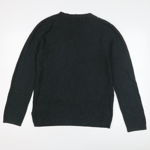 Jack & Jones Men's Green Medium Pullover Jumper
