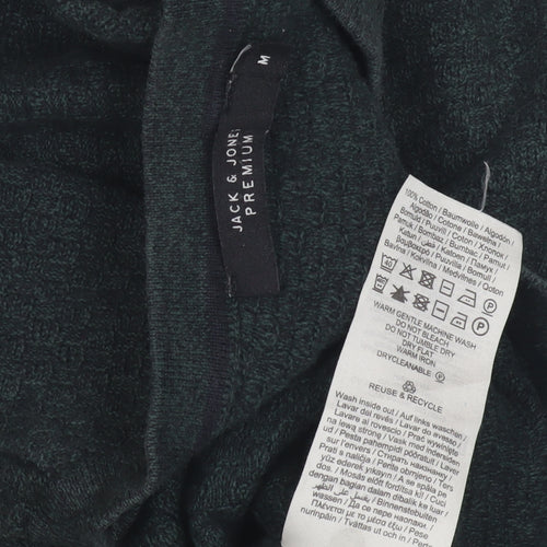 Jack & Jones Men's Green Medium Pullover Jumper