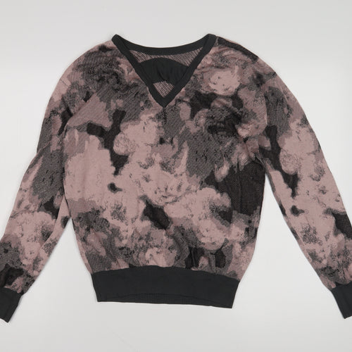 Next Women's Pink Pullover V-Neck Jumper Size 10