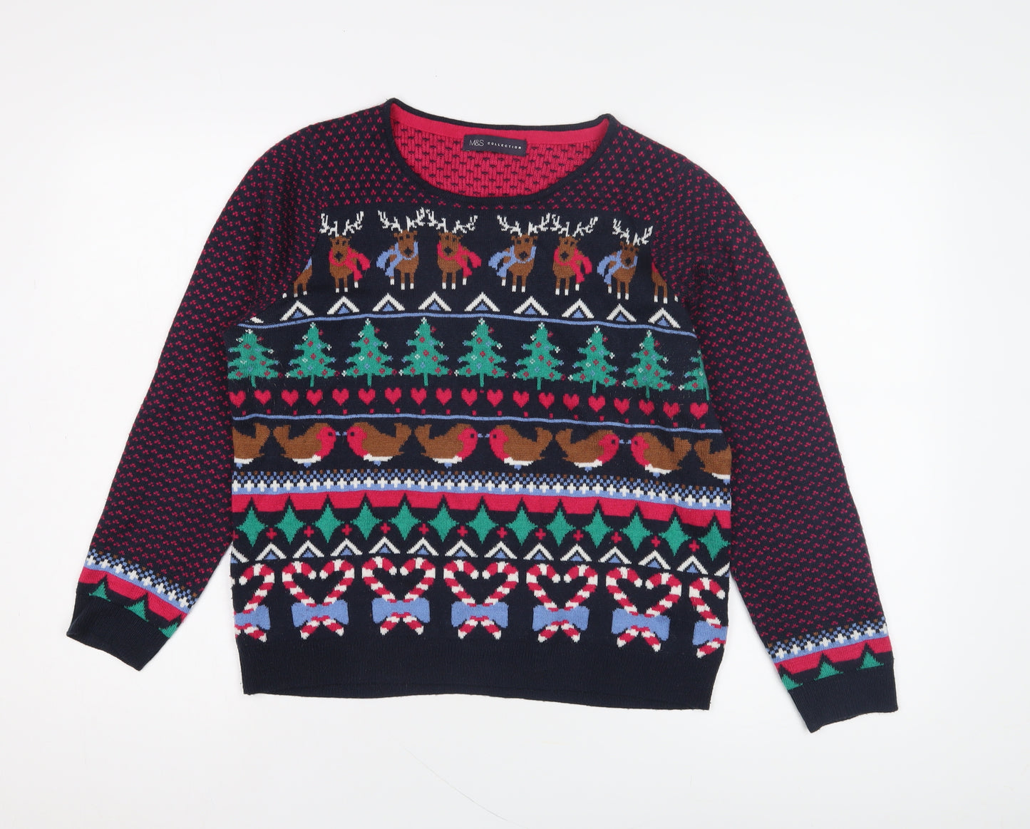 Marks and Spencer Women's M Christmas Fair Isle Jumper