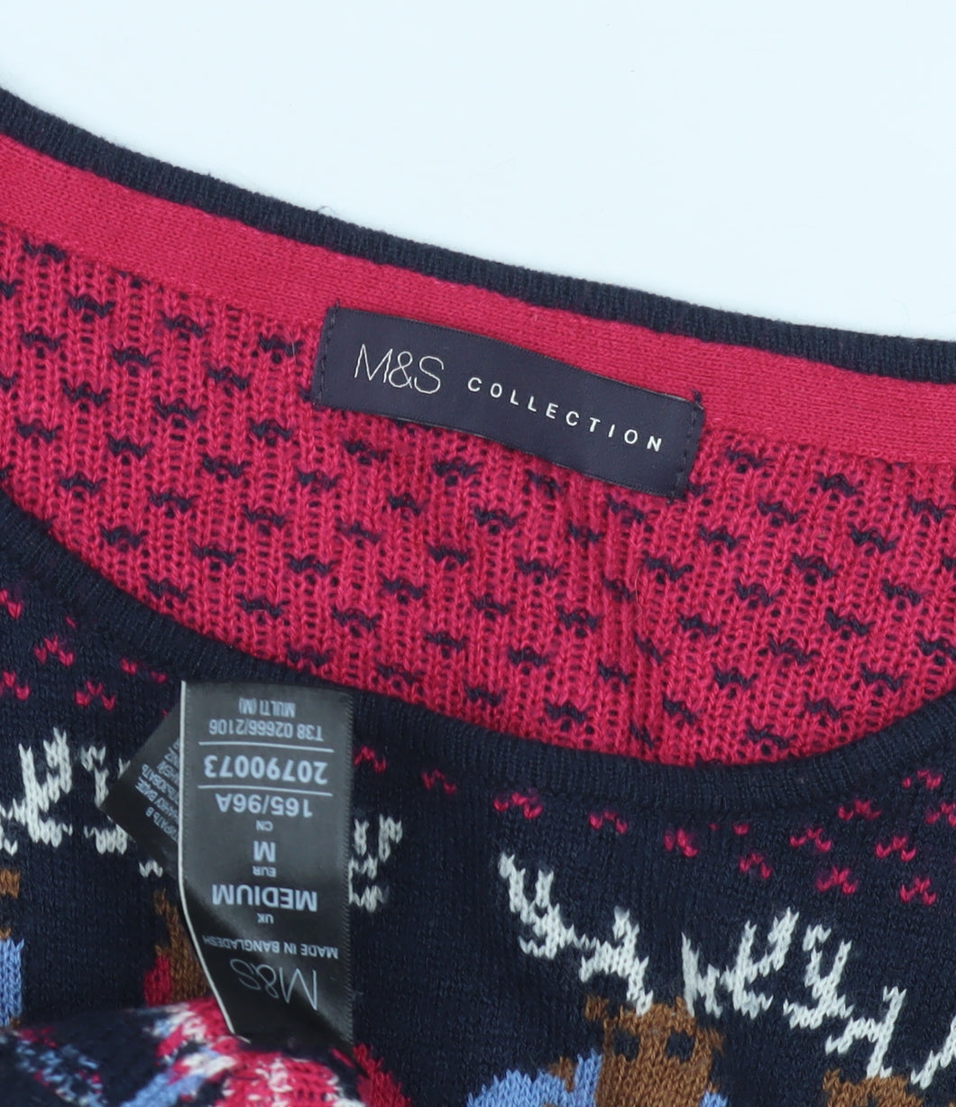 Marks and Spencer Women's M Christmas Fair Isle Jumper