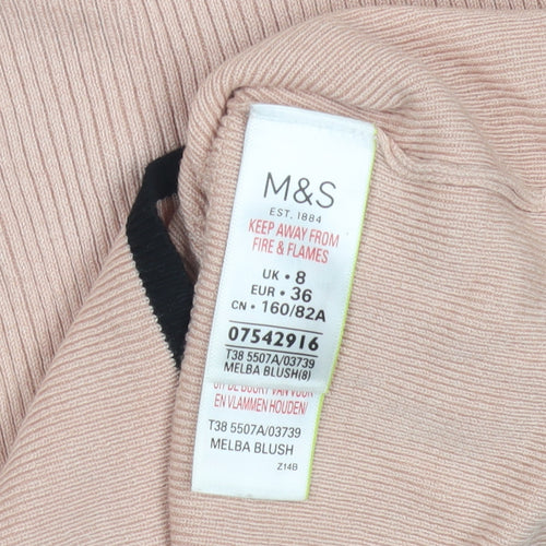 Marks and Spencer Women's Pink Pullover Jumper Size 8
